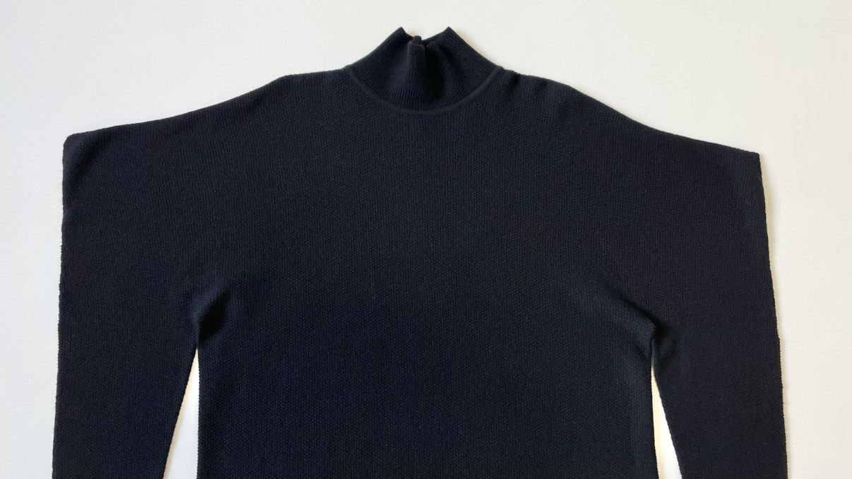 Issey Miyake Black Wool ‘Angular Arms’ Sweater Size US M / EU 48-50 / 2 - 3 Thumbnail
