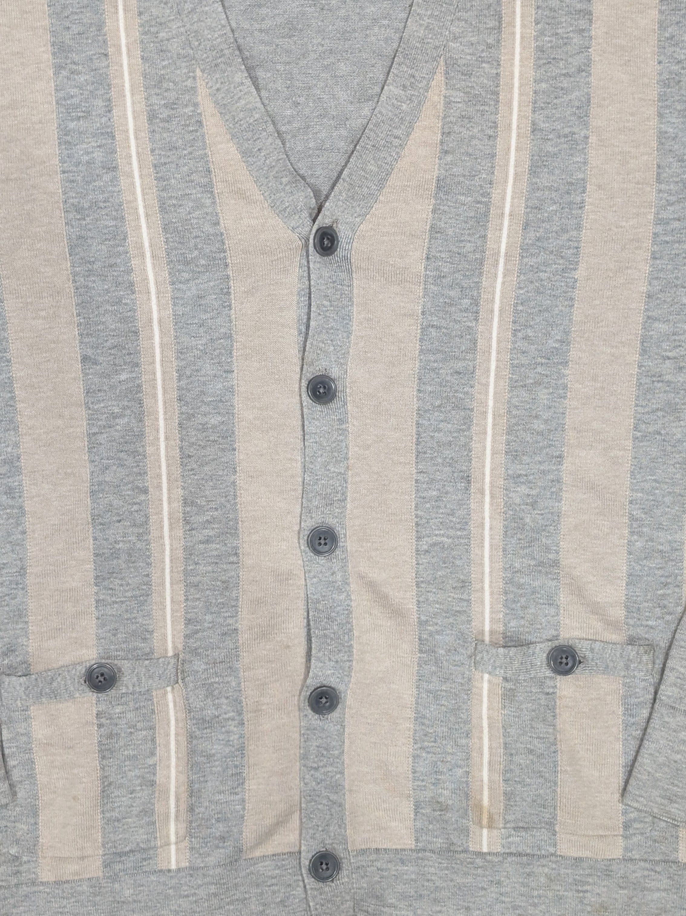 Perry Ellis Perry Ellis striped cardigan sweater - SIZE XL Size US XL / EU 56 / 4 - 2 Thumbnail