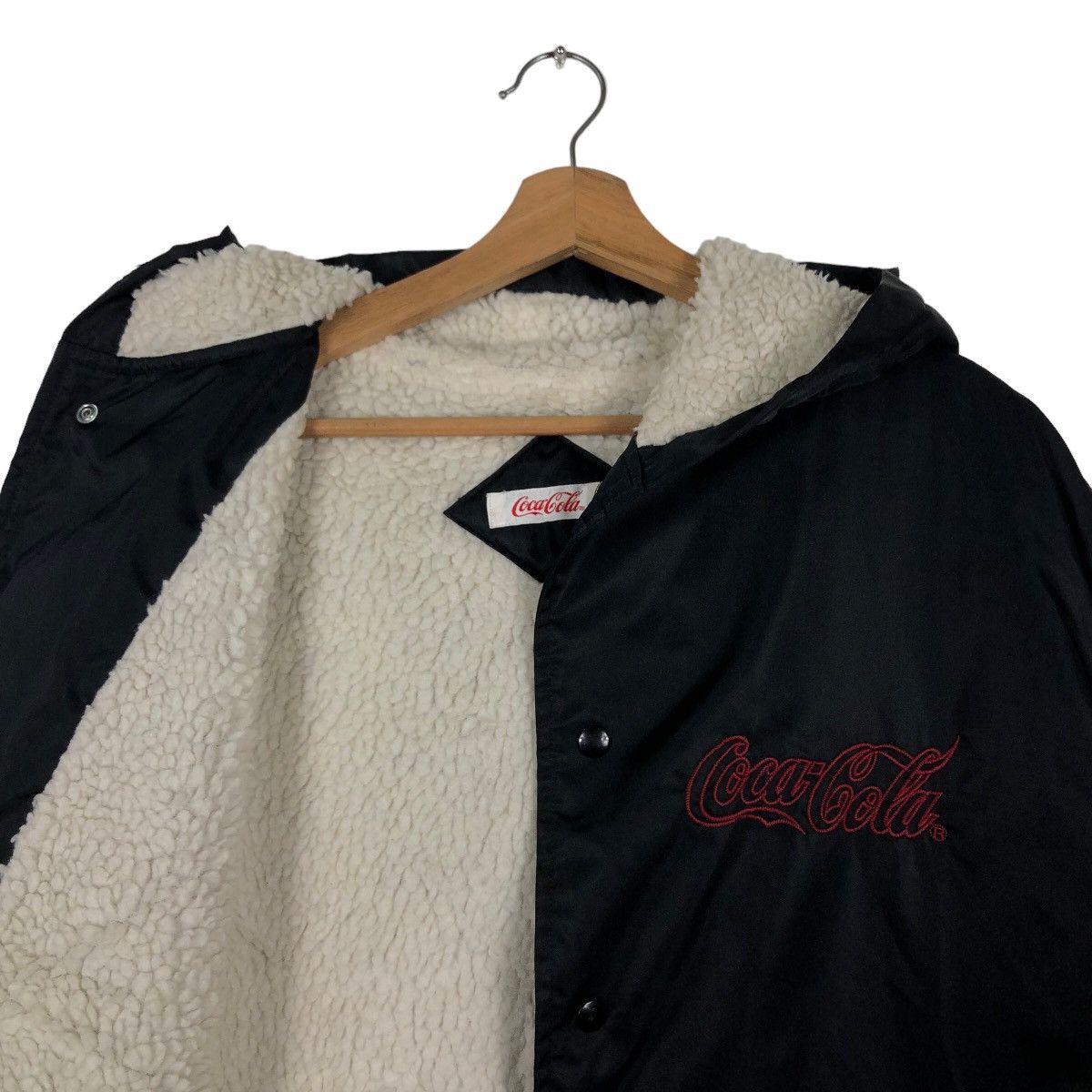 Japanese Brand 🔥90’s Vintage Coca Cola Coach Long Jacket Mink Fur Lining Size US L / EU 52-54 / 3 - 12 Thumbnail