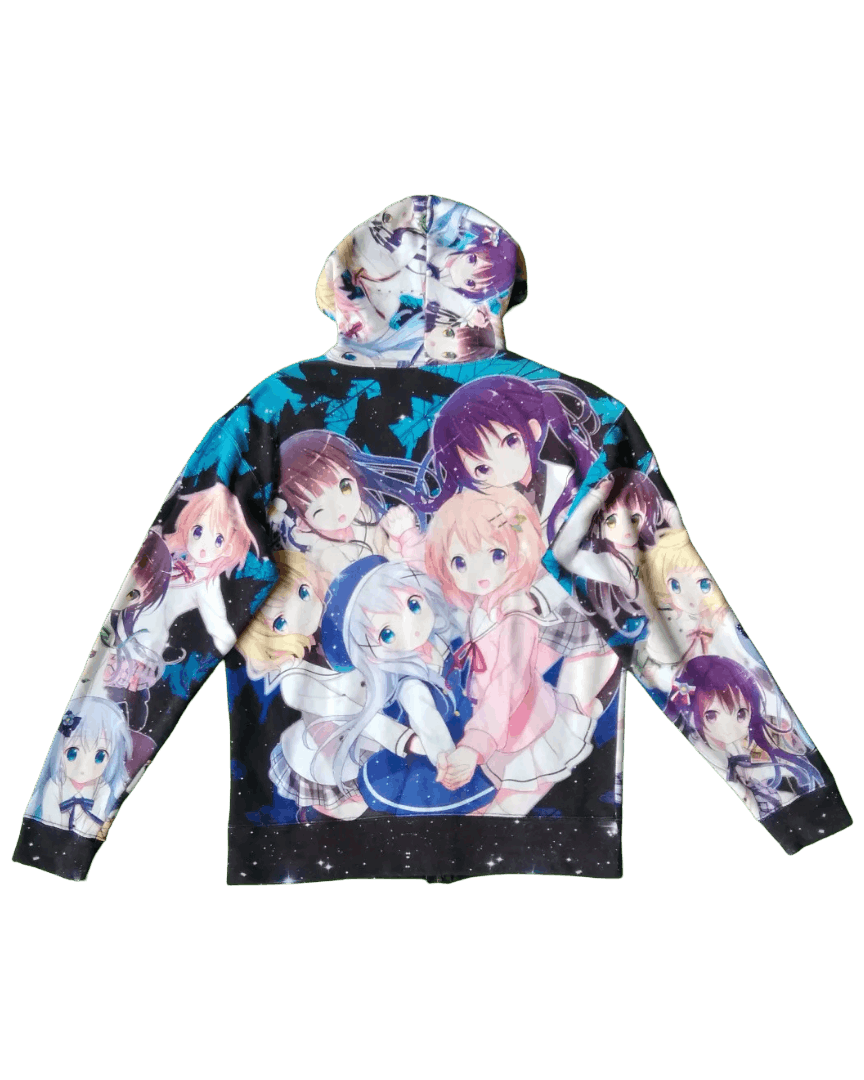 Anime Gochiusa Is the Order a Rabbit? AOP Cospa Anime Hoodie Size US L / EU 52-54 / 3 - 5 Thumbnail