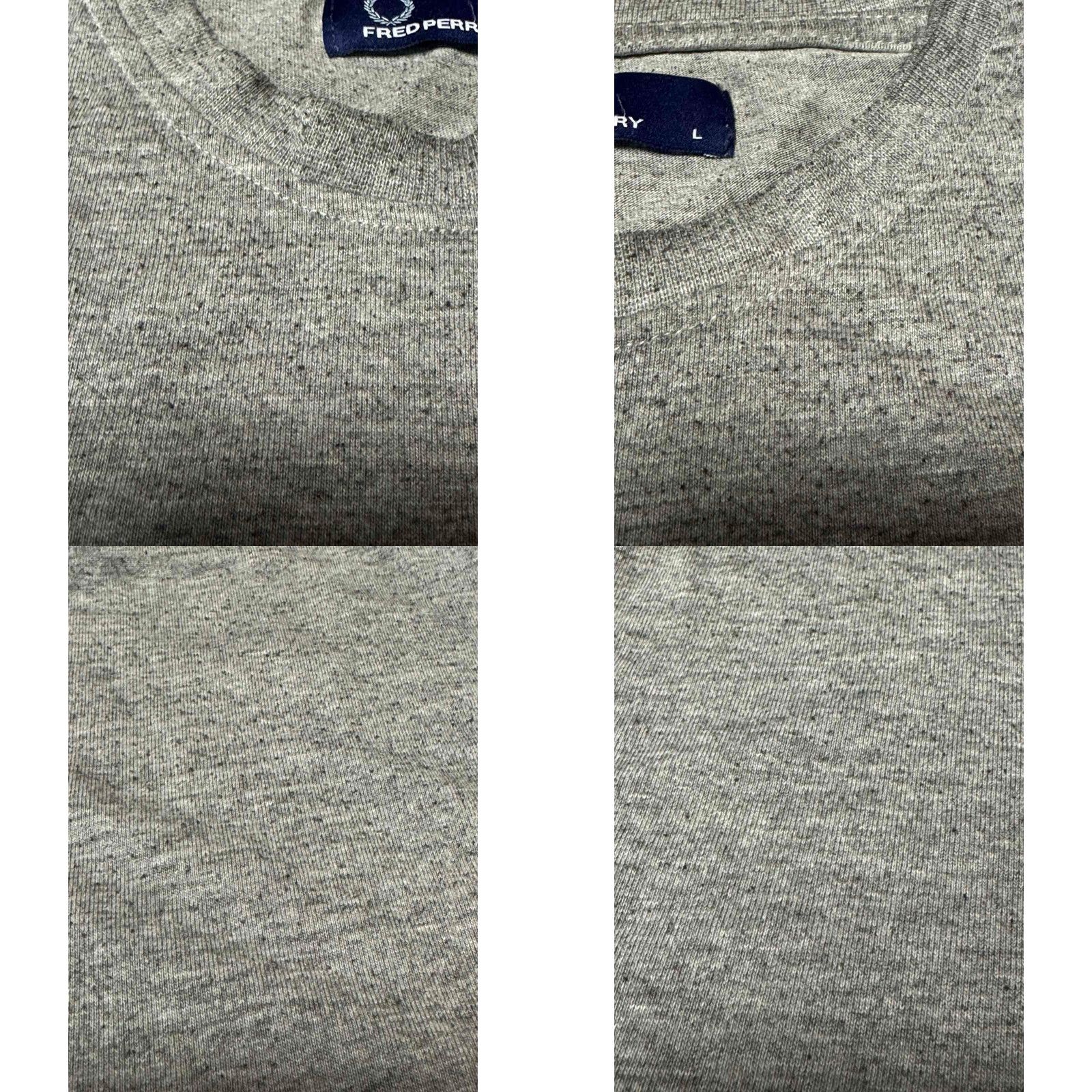 Fred Perry Nike Fred Perry Shirt Mens T-Shirt Jersey Cotton Size L Gray Short Sleeve Crew Neck Basic Shirt Regular Fit Vintage No Size US L / EU 52-54 / 3 - 8 Thumbnail