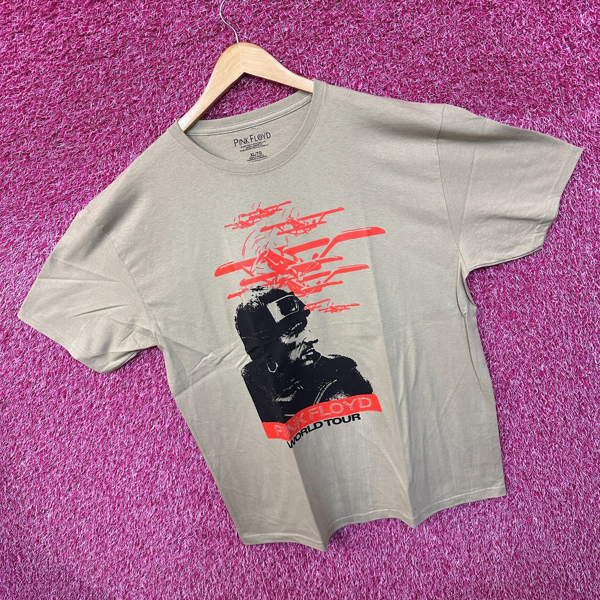 Pink Floyd Pink Floyd Men's 1987 World Tour Aviator Ringer T-Shirt XL Size US XL / EU 56 / 4 - 3 Thumbnail