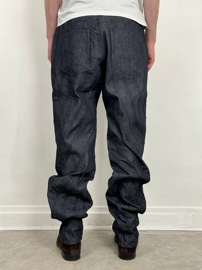 Mugler AW2025 Mugler Spiral Baggy Raw Blue Jeans Size US 34 / EU 50 - 3 Thumbnail