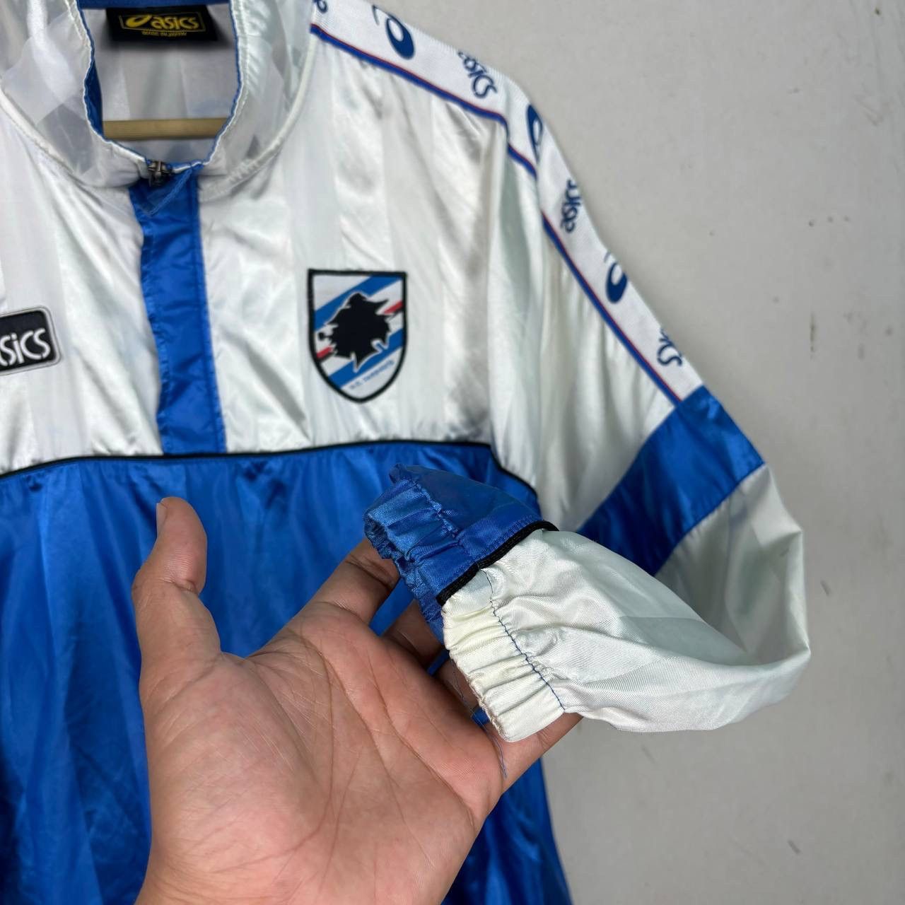 Asics Vintage 1995-96 UC Sempdoria Asics Half Zip Sweater Jacket Size US L / EU 52-54 / 3 - 5 Thumbnail