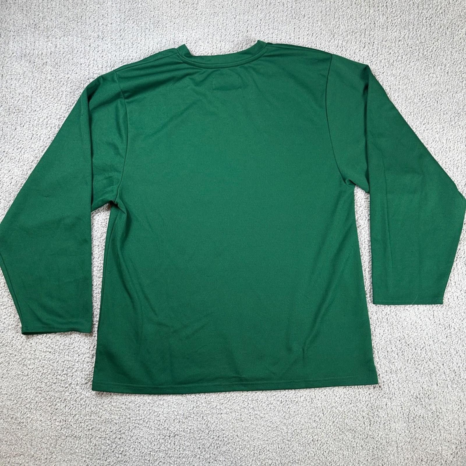 Ccm CCM Hockey Jersey Mens M Practice Training Green Long Sleeve Size US M / EU 48-50 / 2 - 2 Thumbnail