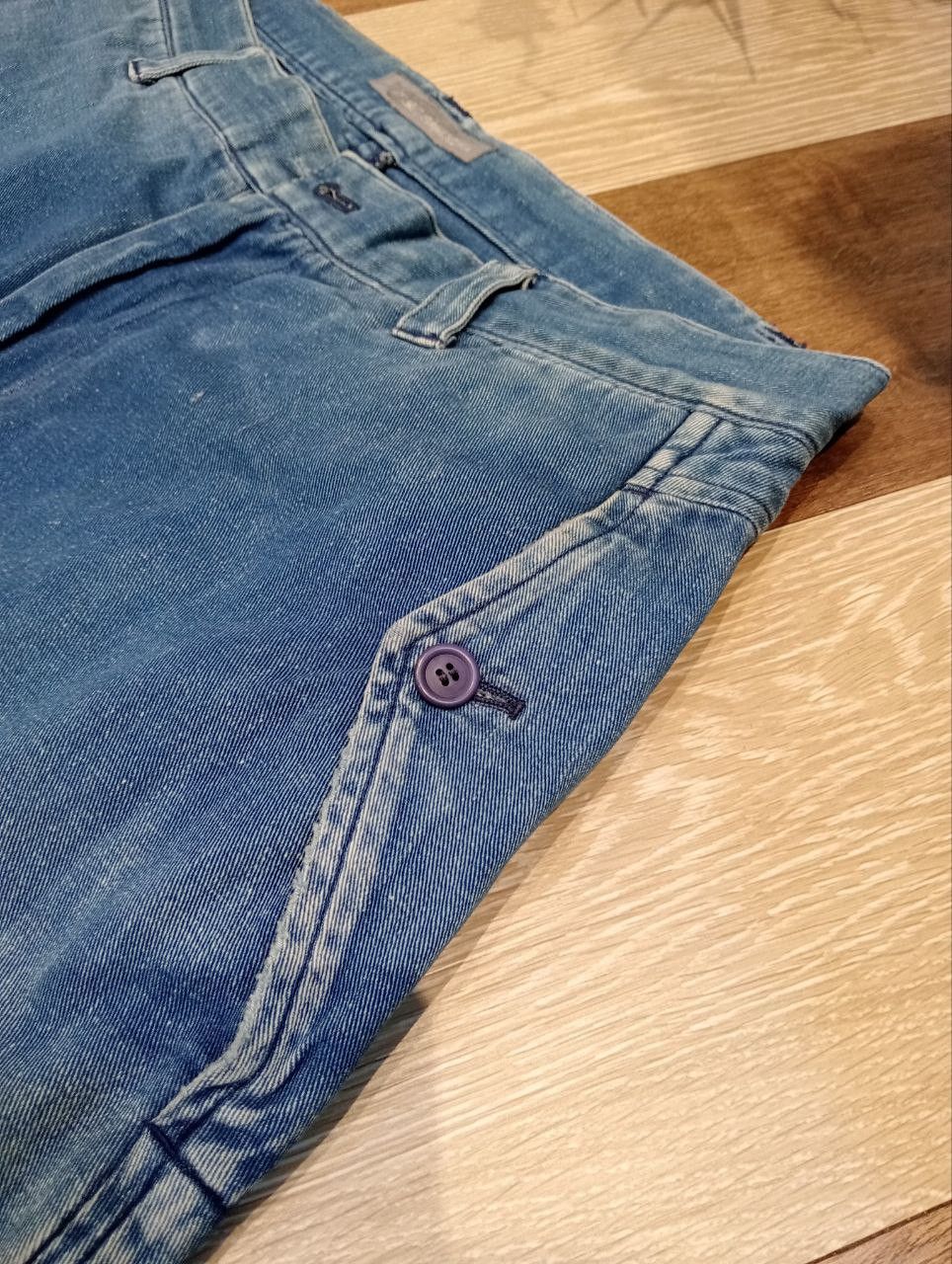 Issey Miyake RARE ISSEY MIYAKE VINTAGE DISTRESSED DENIM TROUSERS PANTS Size US 31 - 7 Thumbnail