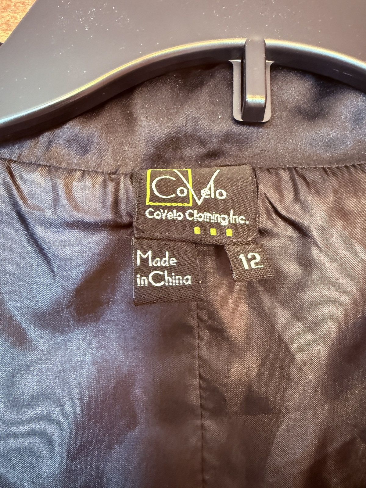 Other CoVelo Clothing Poppy Black Wool Sleeveless Jacket Vest Size L / US 10 / IT 46 - 2 Thumbnail