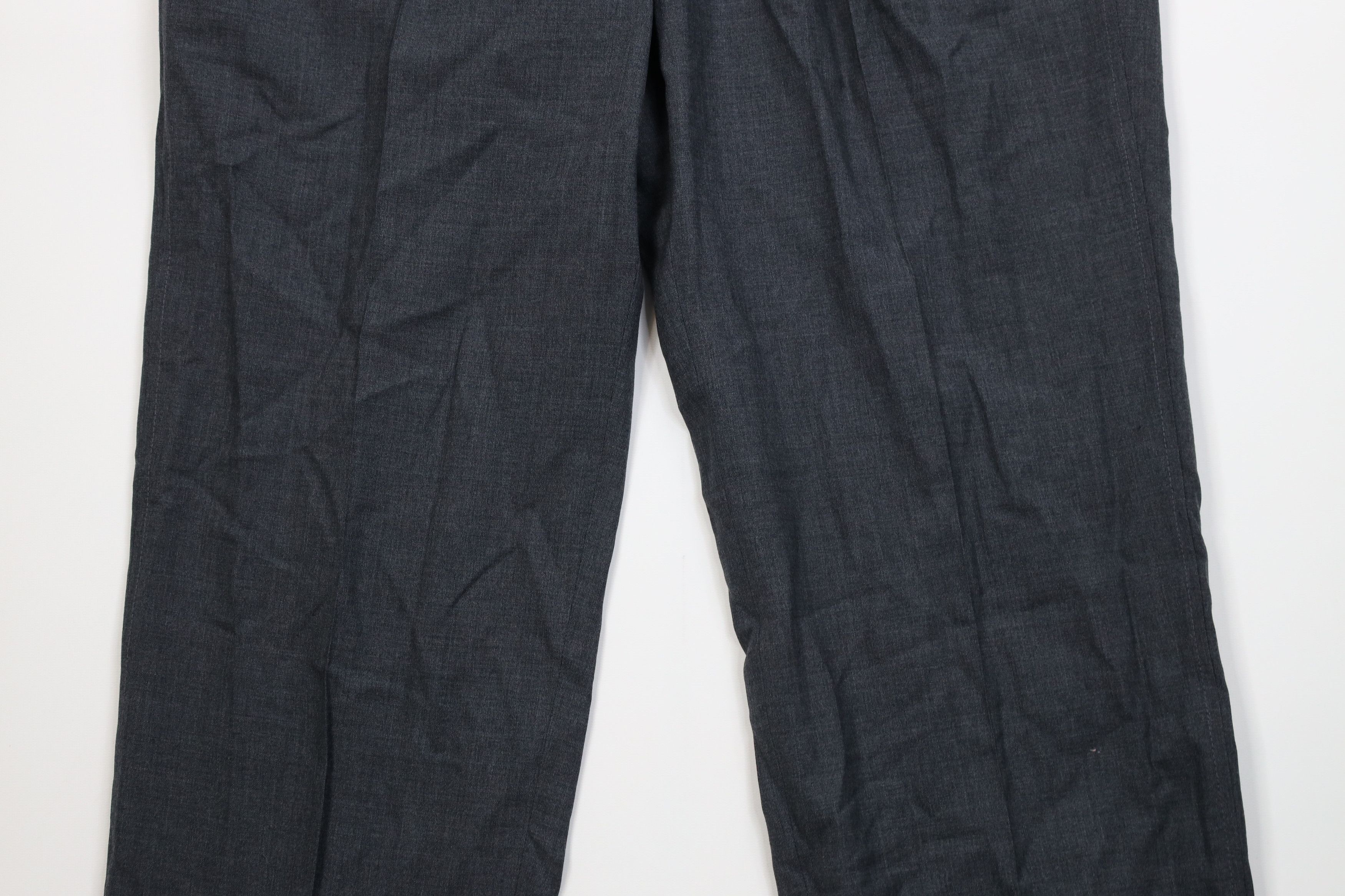 Lands' End Vintage 90s Lands End Wide Leg Chino Pants Heather Gray USA Size US 36 / EU 52 - 3 Thumbnail