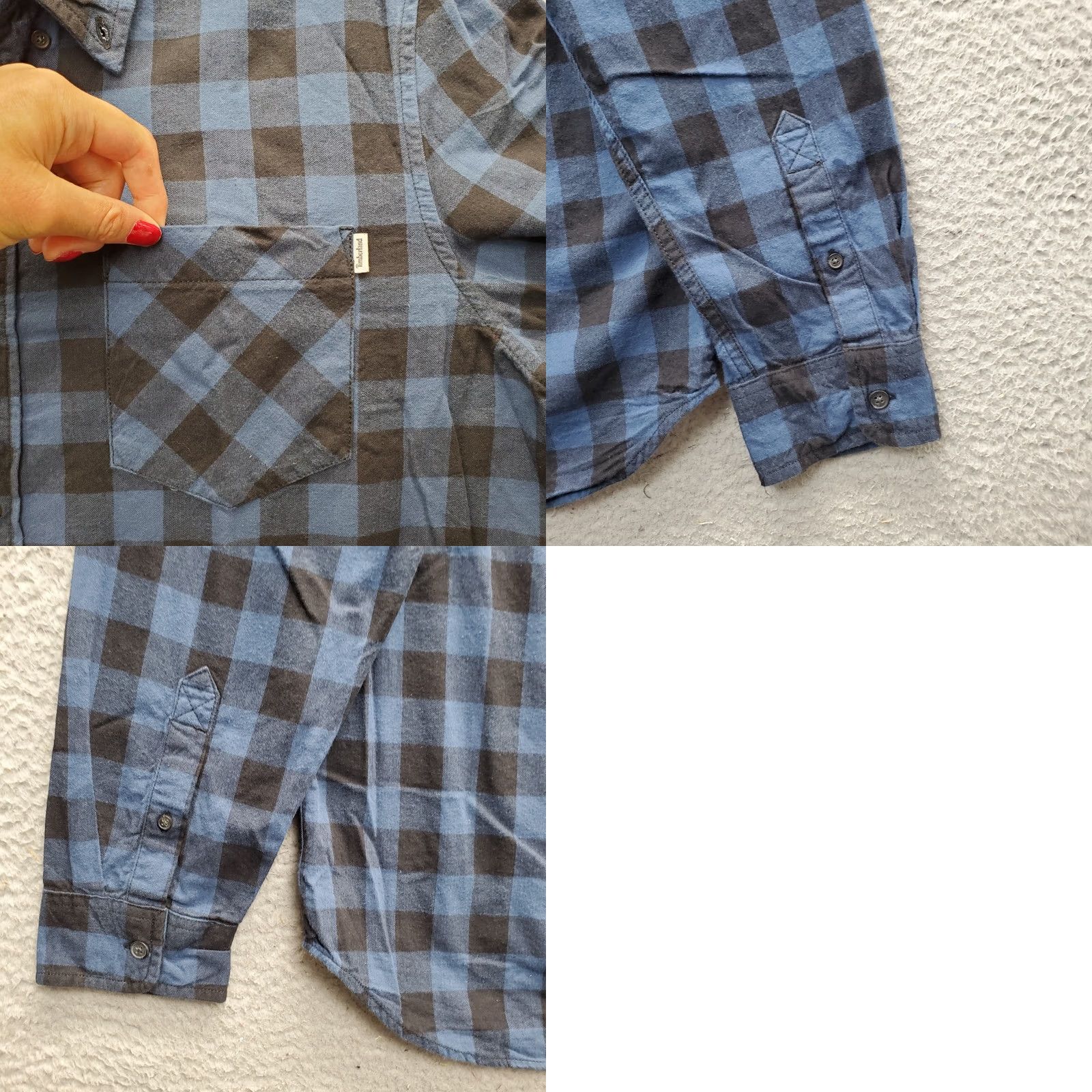 Timberland Timberland Mens XL Multicolor Check Flannel Button-Down Shirt Size US XL / EU 56 / 4 - 8 Thumbnail