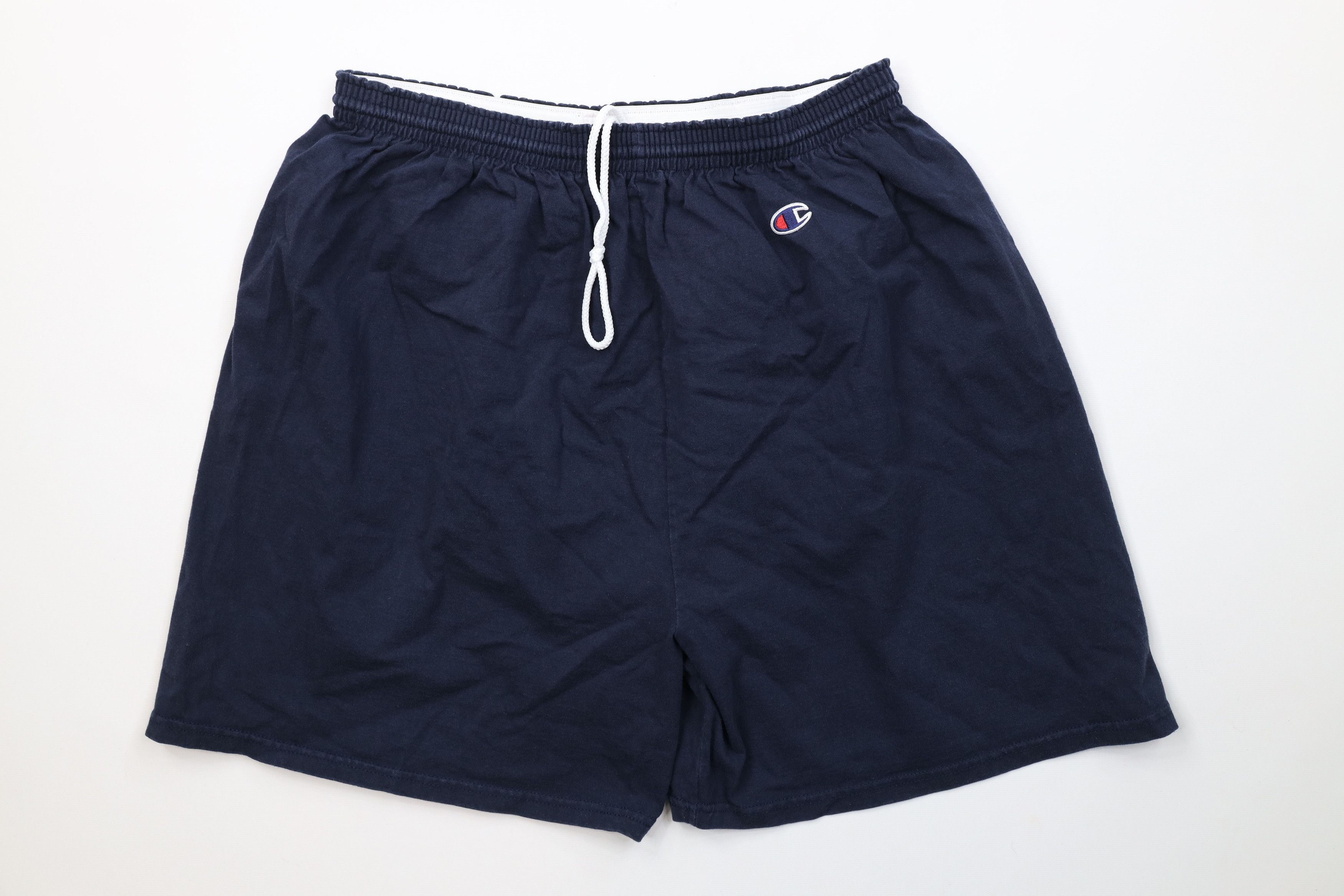 Champion Vintage Champion Above Knee Dad Shorts Navy Blue Cotton Size US 38 / EU 54 - 1 Thumbnail