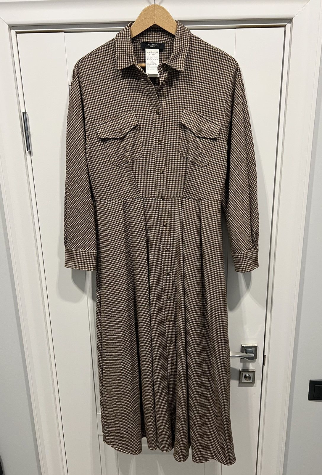 Max Mara WEEKEND MAX MARA Fischio Wool Shirt Dress Size IT 42 / US 8 Size M / US 6-8 / IT 42-44 - 4 Thumbnail