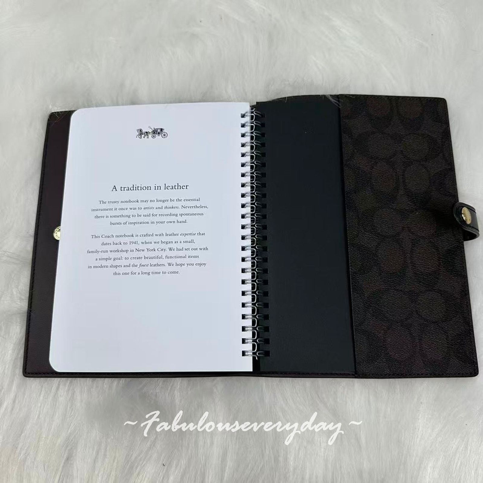 Coach Coach Notebook In Signature Canvas In Brown Black 222 NWT Size ONE SIZE - 4 Thumbnail