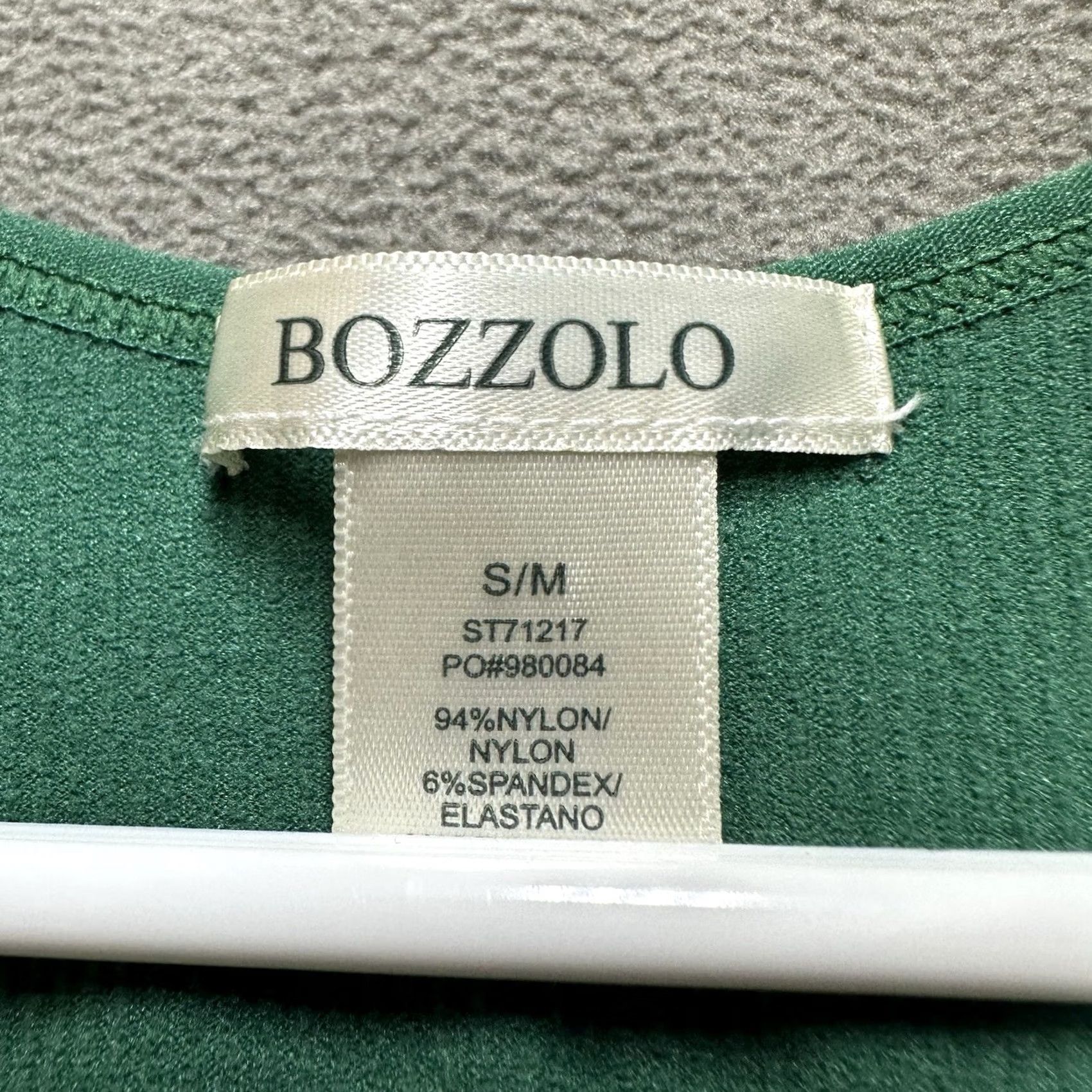 Vintage Bozzolo Tank Top Womens S/M Green V Neck Cropped Ribbed Sleeveless Size S / US 4 / IT 40 - 3 Thumbnail