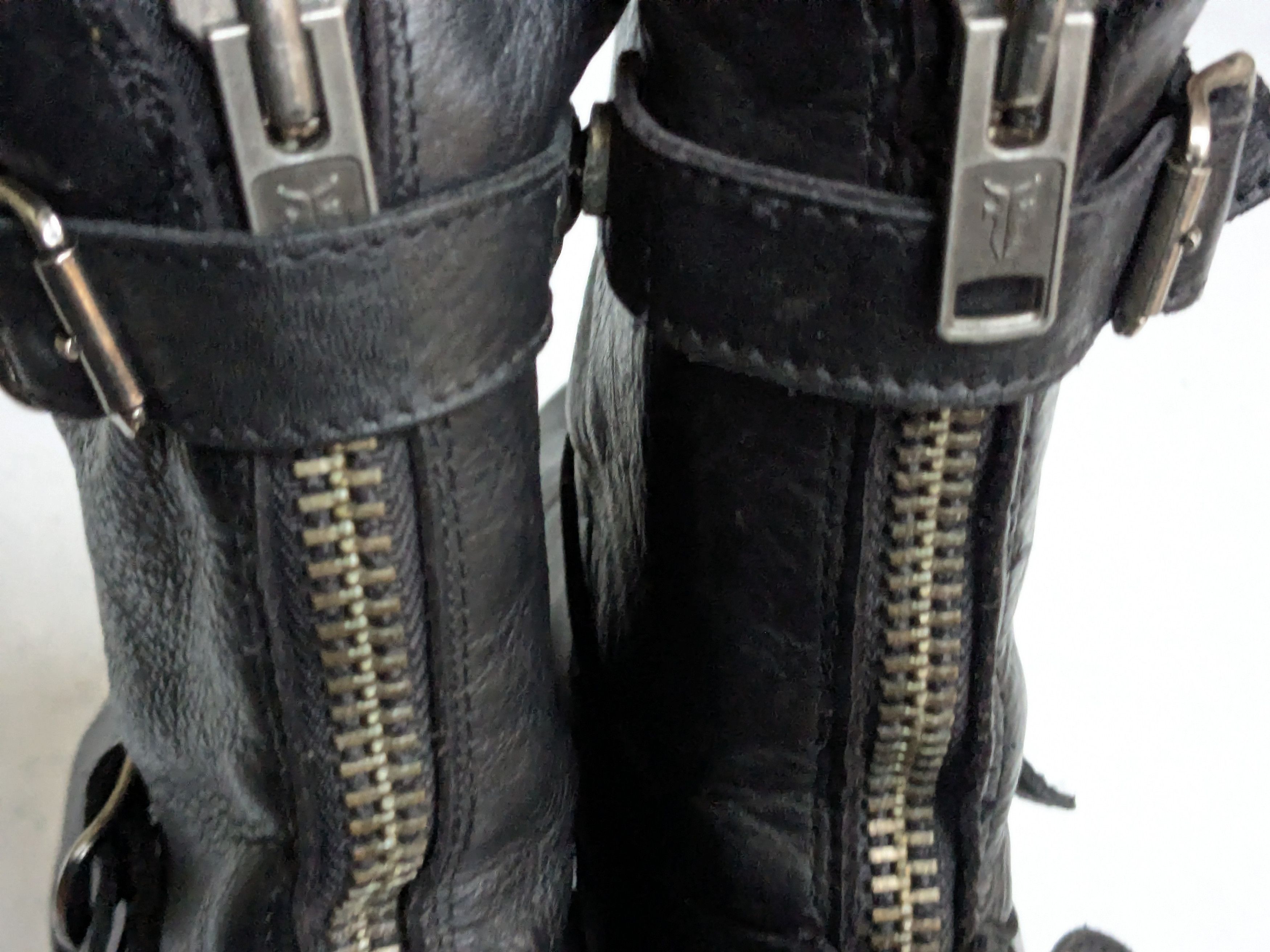 Frye Frye Engineer Boots Black Leather 7.5 Motorcycle Biker Size US 7.5 / EU 40-41 - 16 Thumbnail