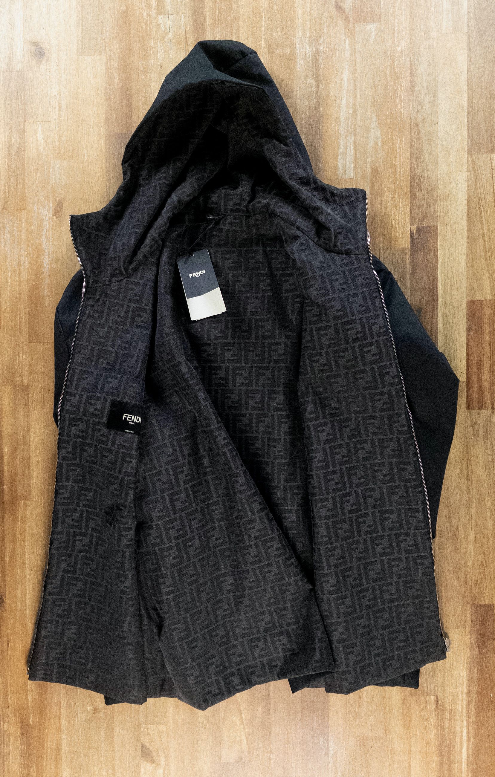 Fendi FENDI black high collar Mackintosh parka jacket 3XL Size US XXL / EU 58 / 5 - 15 Thumbnail