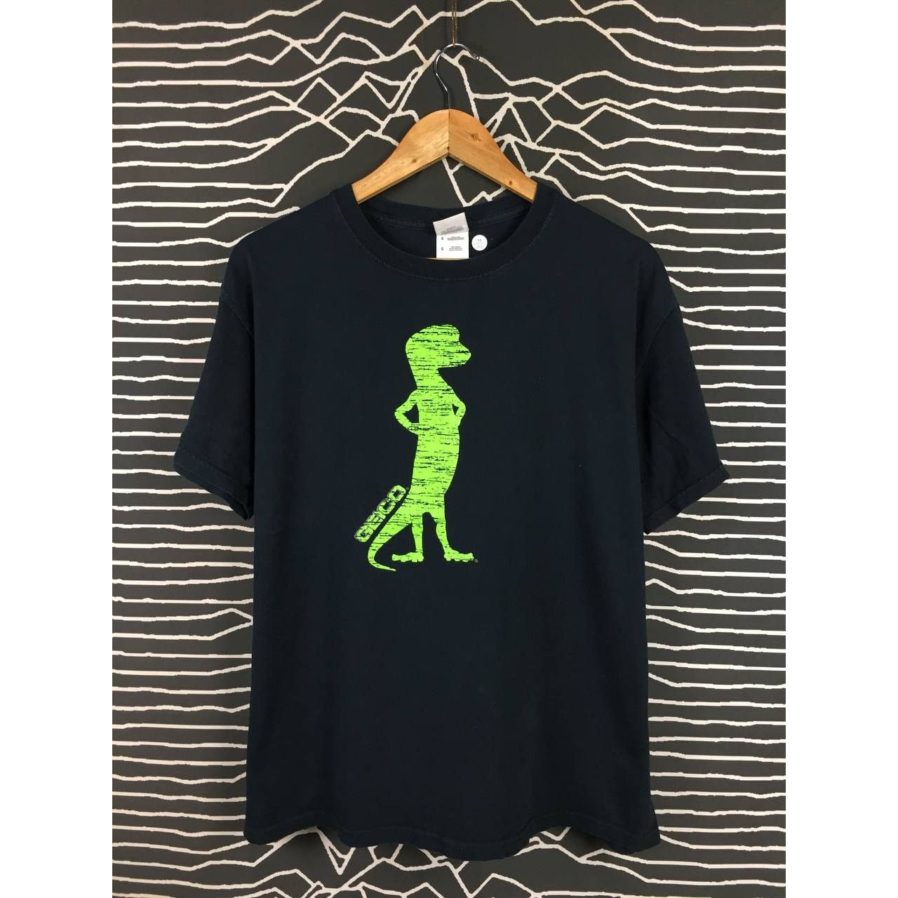 Fruit Of The Loom × Vintage Vtg Y2K Geico Gecko Insurance Promo Tee Size L Size US L / EU 52-54 / 3 - 1 Thumbnail