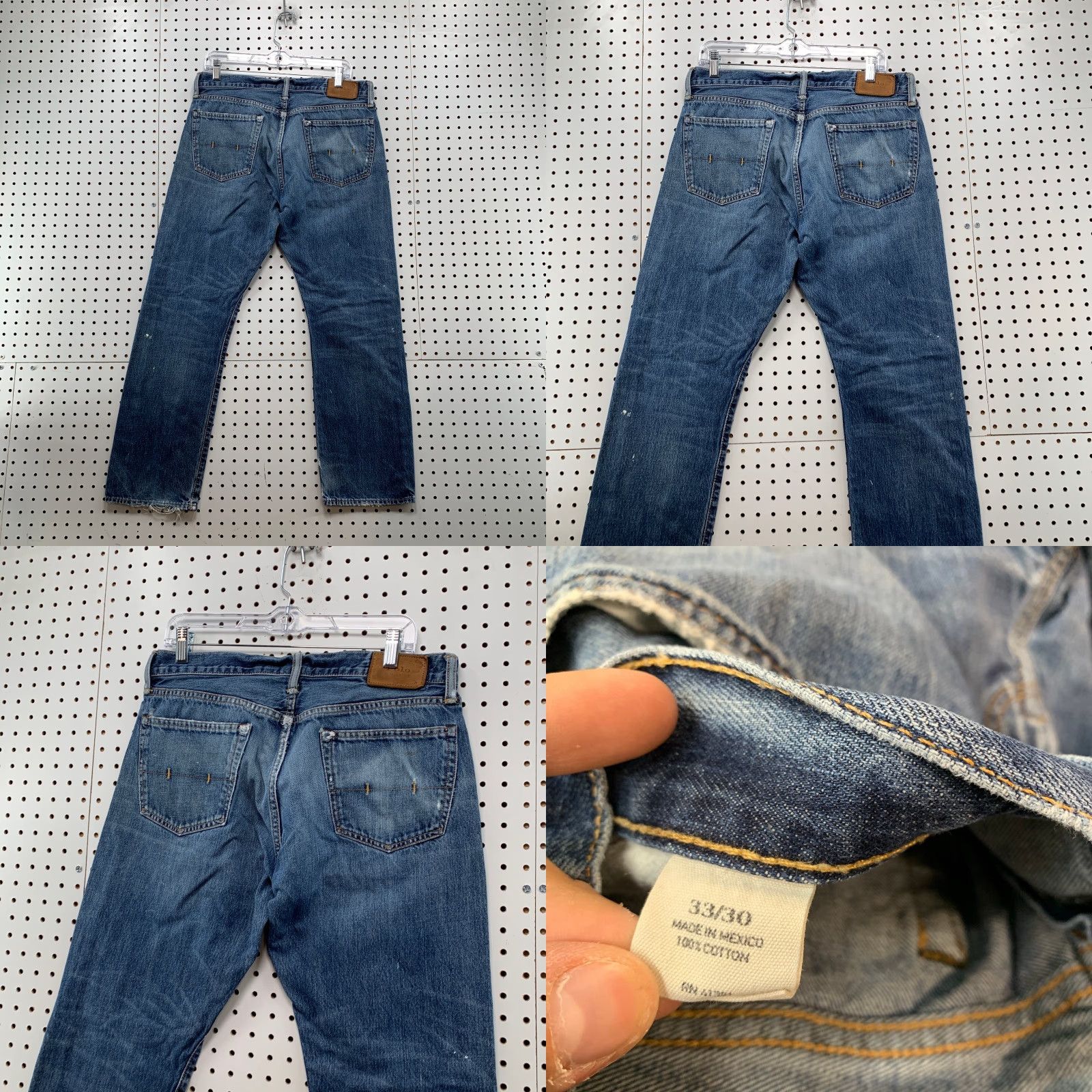 Polo Ralph Lauren Polo Ralph Lauren Jeans Mens Blue Straight Bootcut Zip 33x30 Denim 5-Pocket Dungarees Regular Fit Standard Size Mens Jeans Blue Polo Ralph Lauren Size US XS / EU 42 / 0 - 8 Thumbnail