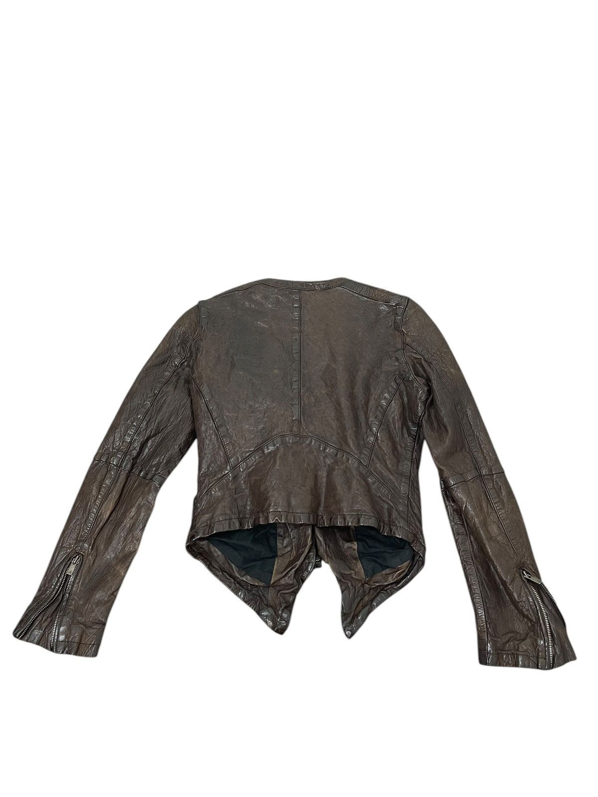 Leather Full Grain Leather Luva Tram Bikers Jacket Slim 6🟩7 Size US S / EU 44-46 / 1 - 9 Thumbnail