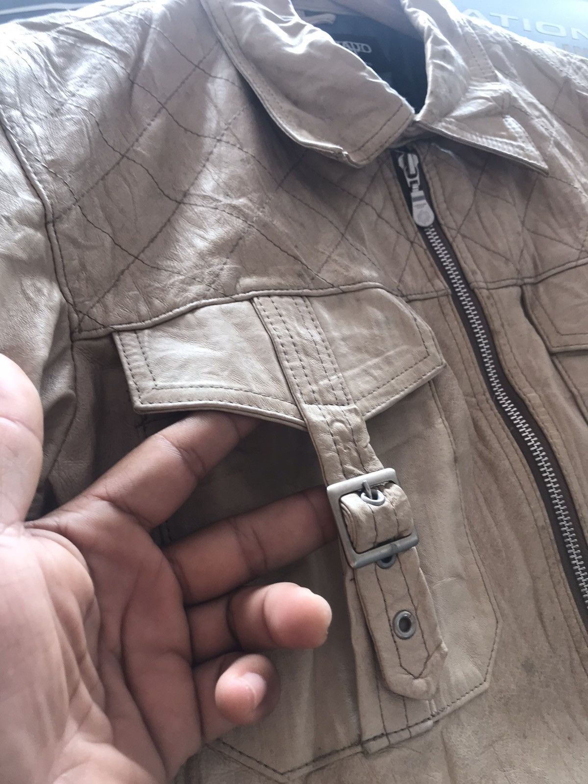 Tornado Mart × Vintage Tornado Mart cream leather jacket Size US M / EU 48-50 / 2 - 10 Thumbnail
