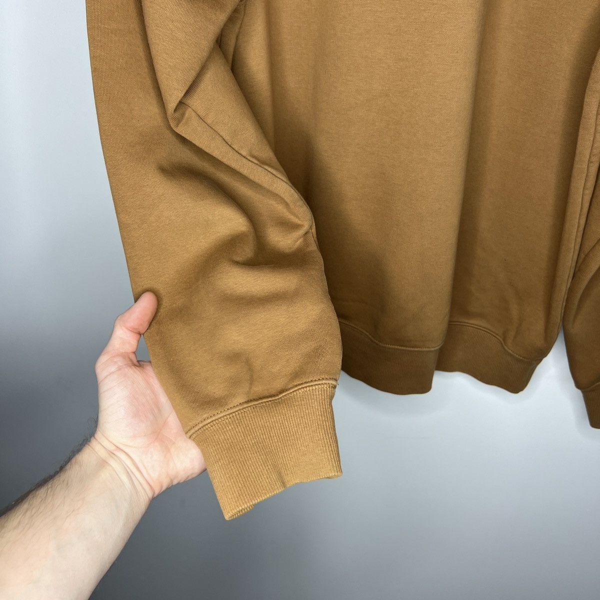 Carhartt × Carhartt Wip × Vintage Y2K Carhartt WIP Brown Box Logo Hoodie Sweatheit Size US XXL / EU 58 / 5 - 9 Thumbnail
