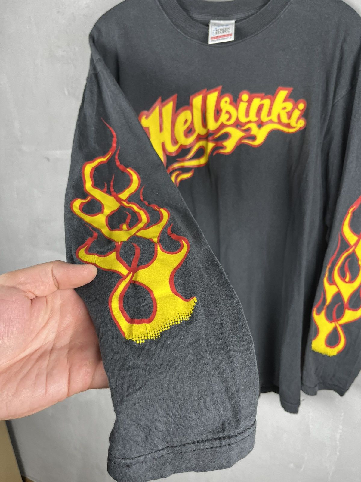 Vintage Hellsinri long sleeve Harley Davidson style Size US L / EU 52-54 / 3 - 11 Thumbnail