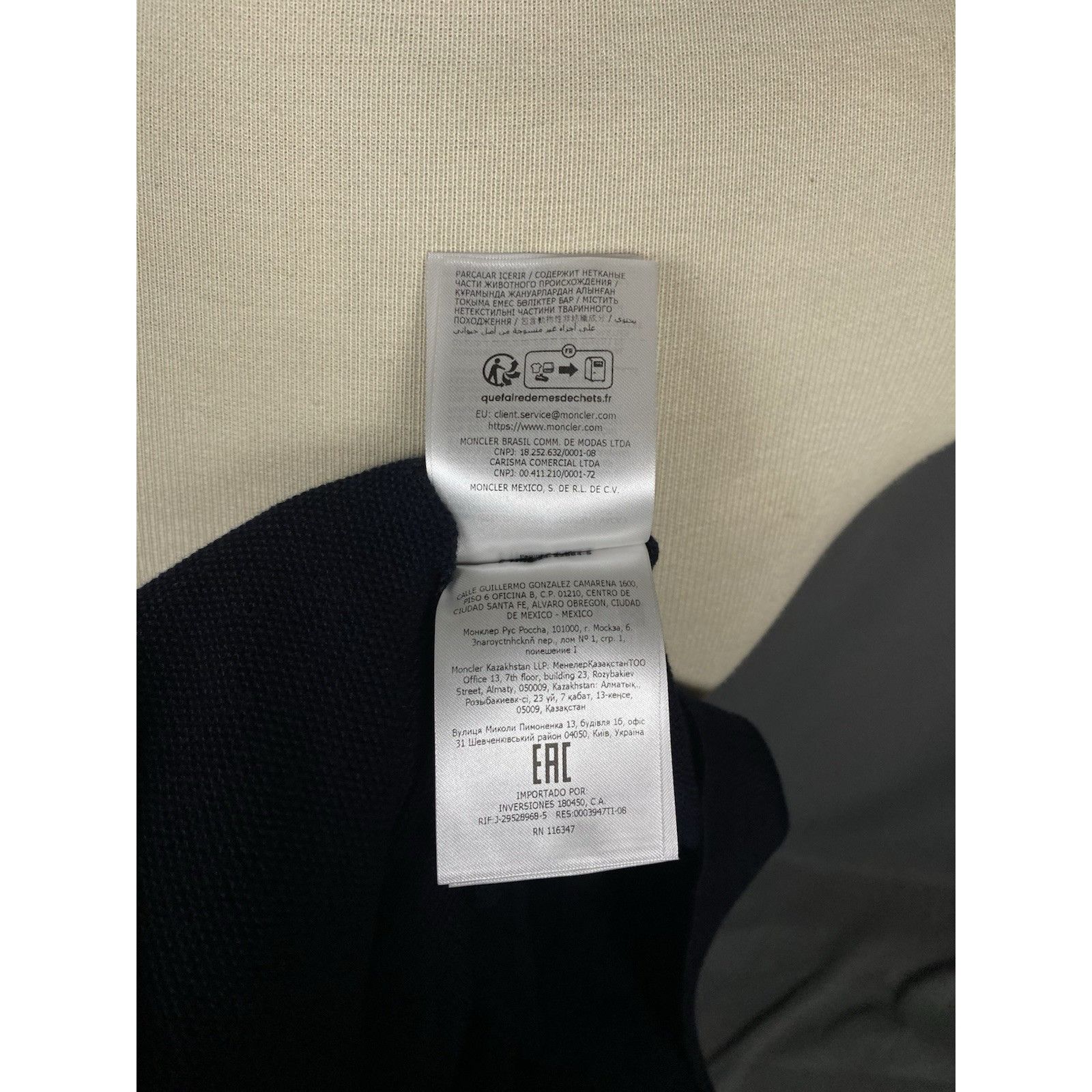 Moncler MINT! Moncler Men's Blue Cotton Cashmere Knitted Crewneck Sw Size US S / EU 44-46 / 1 - 14 Thumbnail