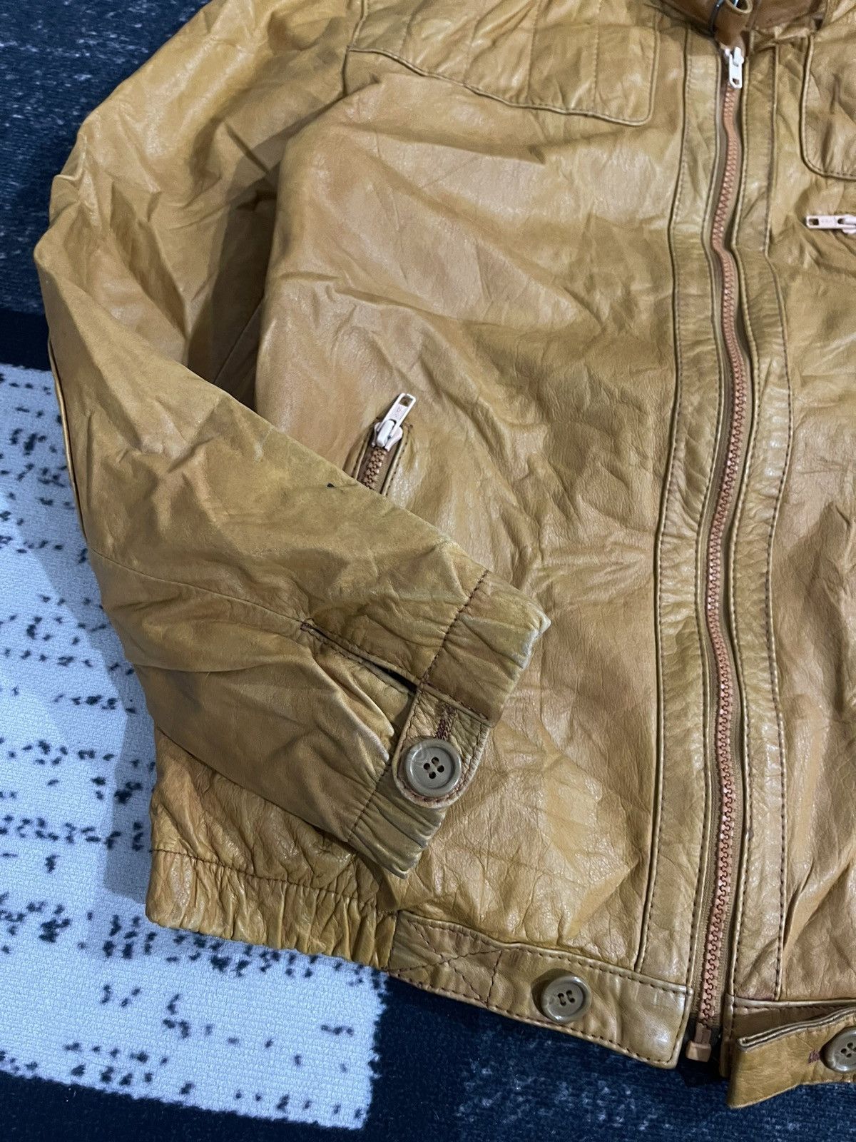 Vintage Vintage Unbrand Cow Leather Jacket Size US L / EU 52-54 / 3 - 7 Thumbnail