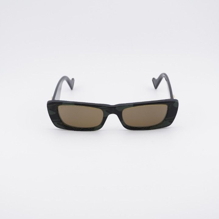 Gucci Gucci GG0516S 014 Sunglasses Military Green and Black Havana Size ONE SIZE - 4 Thumbnail