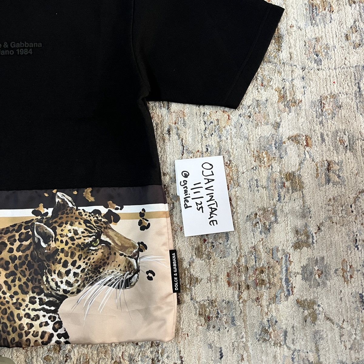 Dolce & Gabbana Elegant Leopard Print Crew Neck Tee Size US M / EU 48-50 / 2 - 5 Thumbnail