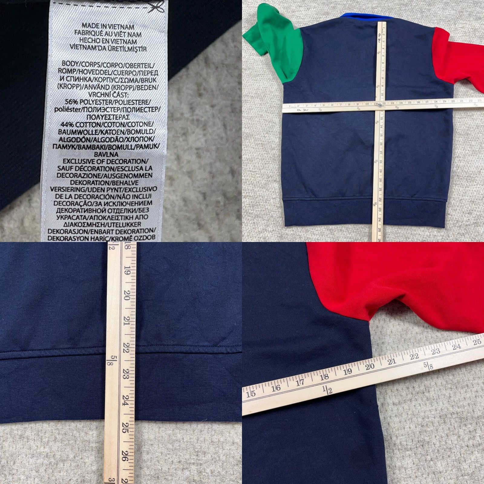 Polo Ralph Lauren Polo Ralph Lauren Sweater Men Small Pullover Mock Neck Colorblock Solid Logo Knit's Fade-None Embroidered Zipper Casual Size US S / EU 44-46 / 1 - 8 Thumbnail
