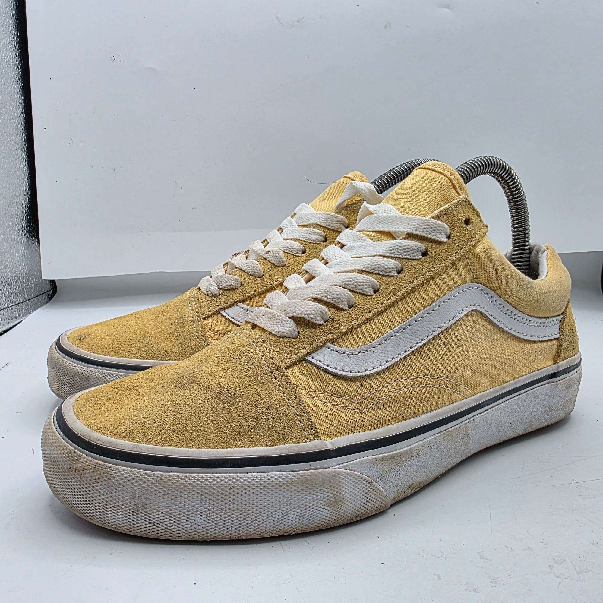 Vans Vans Old Skool Womens 8 Mustard Yellow White Skate Shoes Cas Size US 8 / IT 38 - 4 Thumbnail