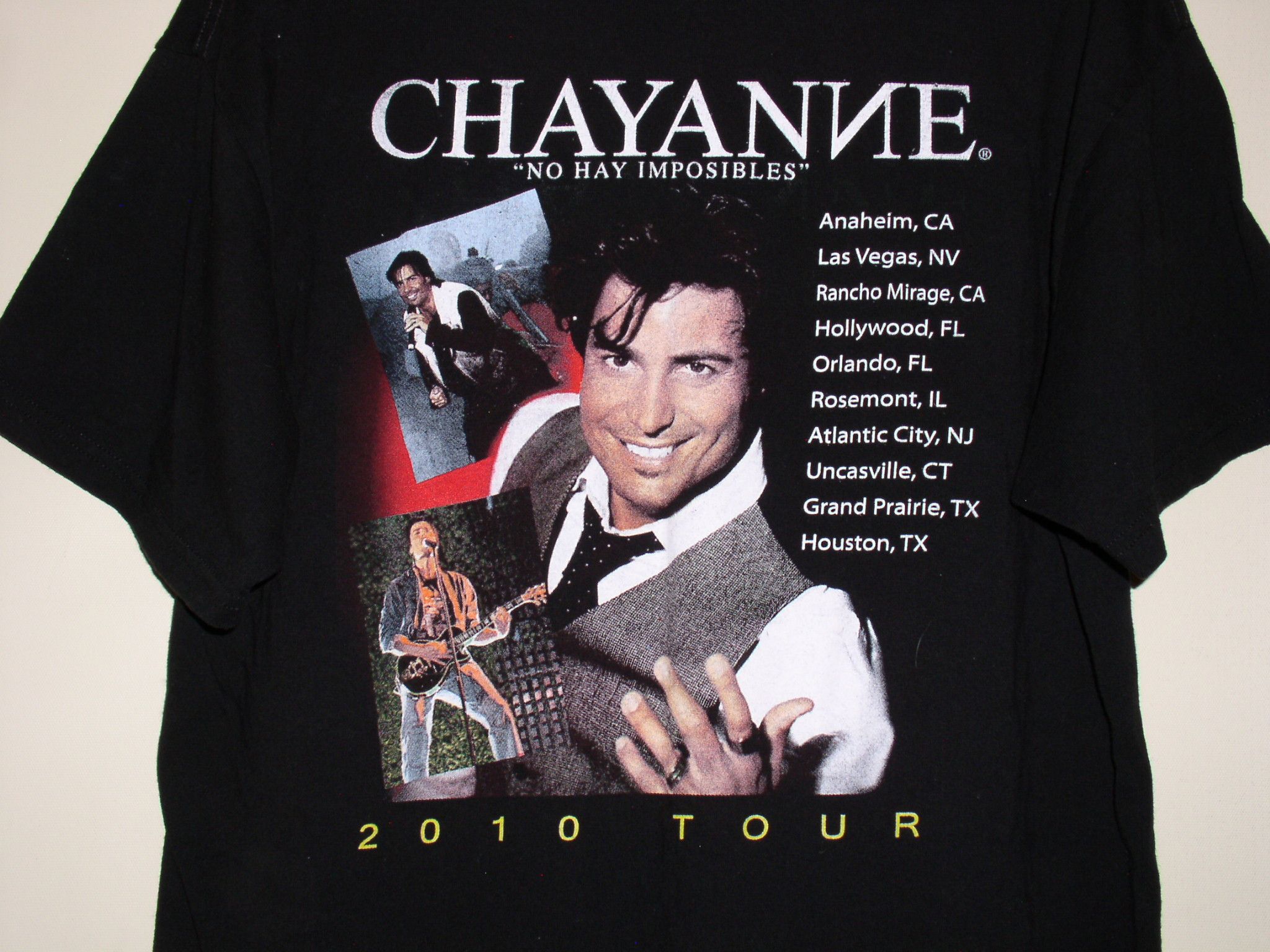 Vintage Chayanne Concert Tour Shirt Vintage 2010 No Hay Imposibles Size US L / EU 52-54 / 3 - 4 Thumbnail