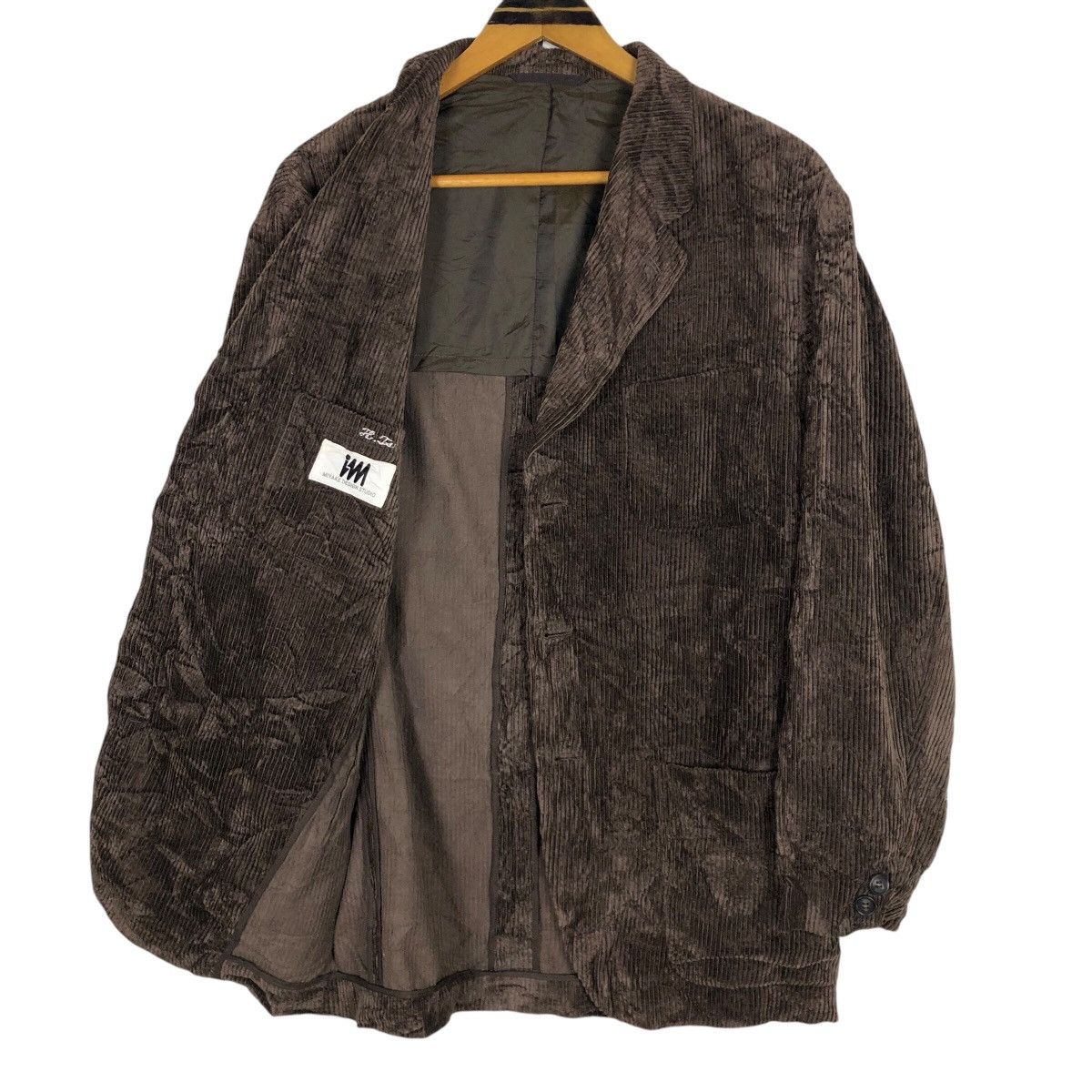 Issey Miyake Vintage 90s Issey Miyake Corduroy Coat Miyake Design Studio Size US L / EU 52-54 / 3 - 7 Thumbnail