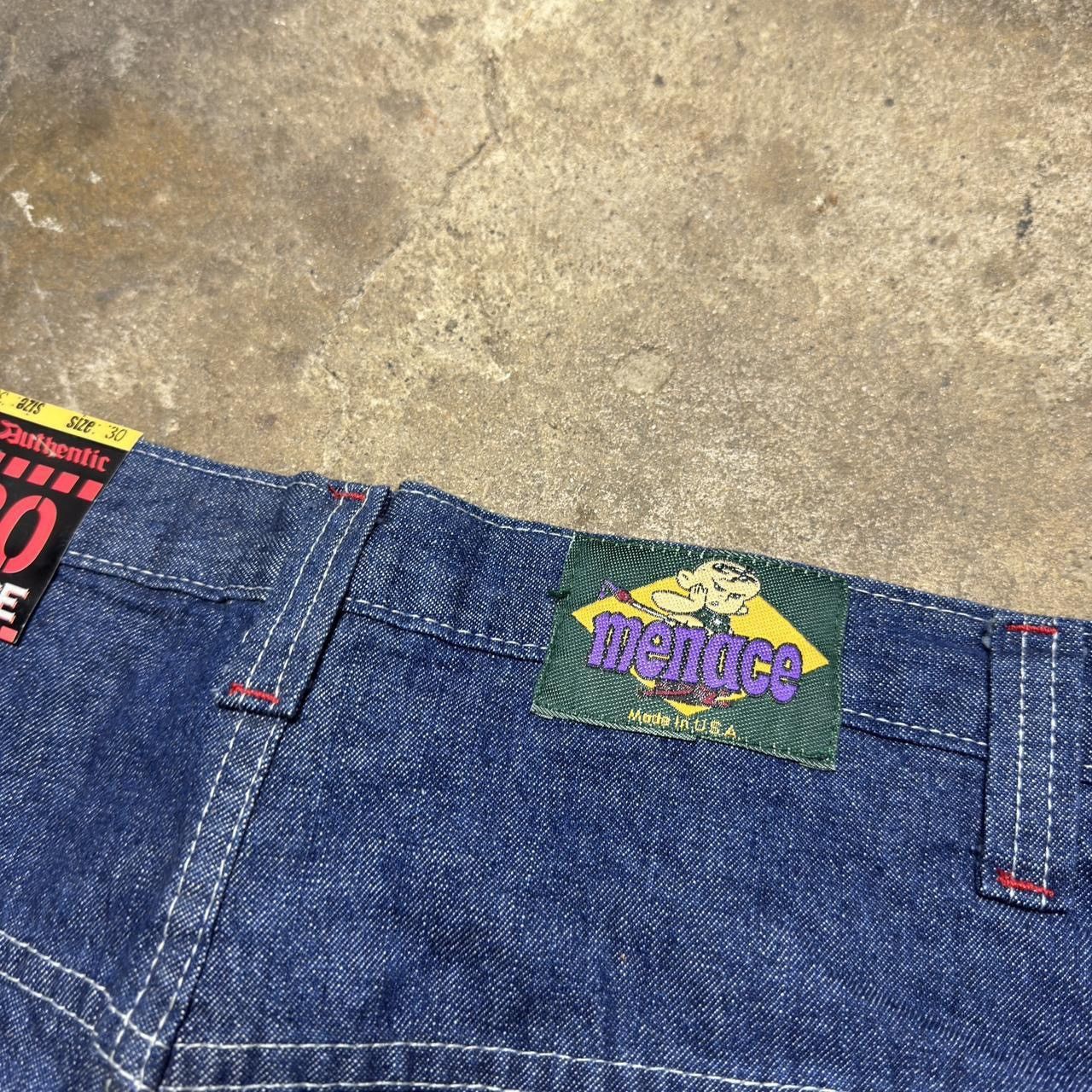 Menace 90s Menace Baggy Blue Denim Jean Size US 30 / EU 46 - 6 Thumbnail