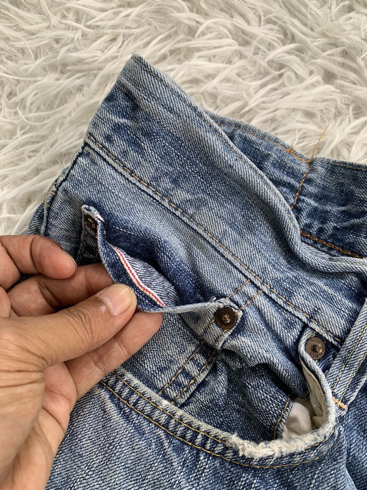 Edwin Vintage Edwin 505Z Selfedge Denim Pant Made in Japan Size US 35 - 16 Thumbnail