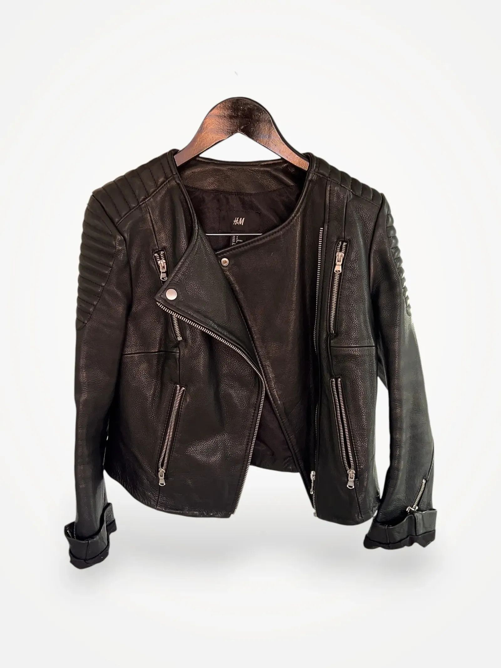 H&M H&M Leather Jacket Size S / US 4 / IT 40 - 1 Thumbnail