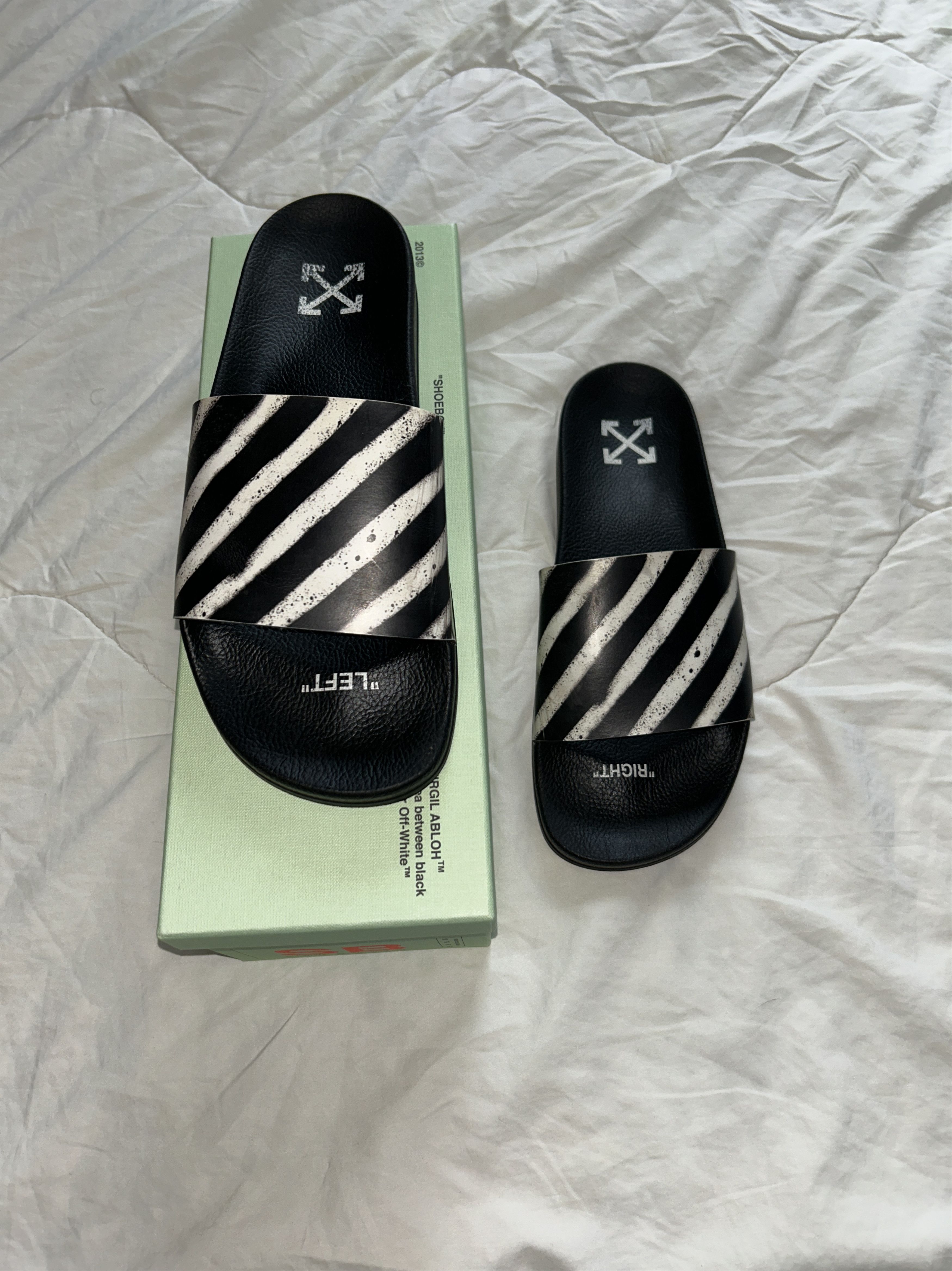 Off-White OFF-WHITE Spray Stripes Slider Size US 11.5 / EU 44-45 - 1 Thumbnail