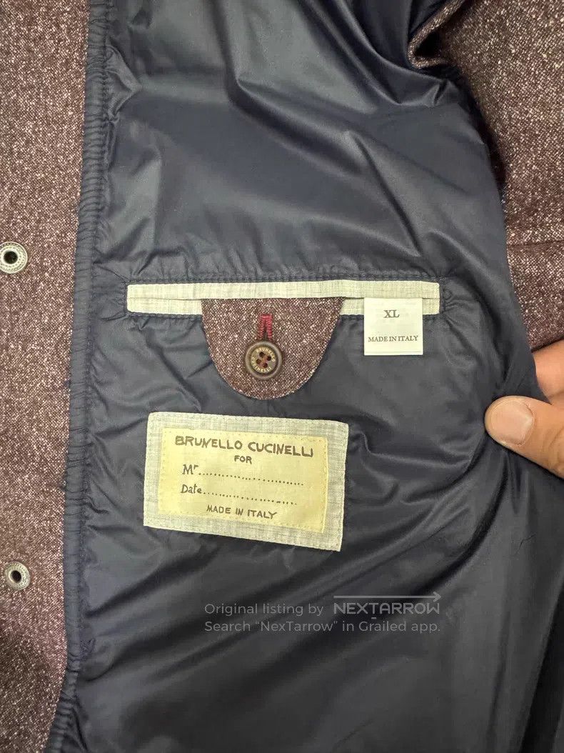 Brunello Cucinelli Brunello Cucinelli Men's Wool and Down Vest Size US XL / EU 56 / 4 - 7 Thumbnail
