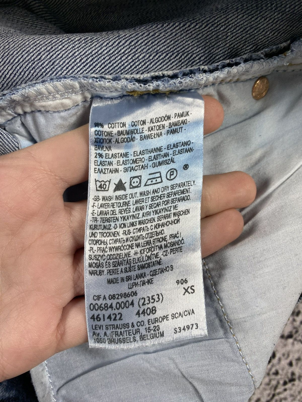 Levi's Vintage Y2K Levi’s faded denim mini skirt 00s juicy style XS Size 26" / US 2 / IT 38 - 4 Thumbnail