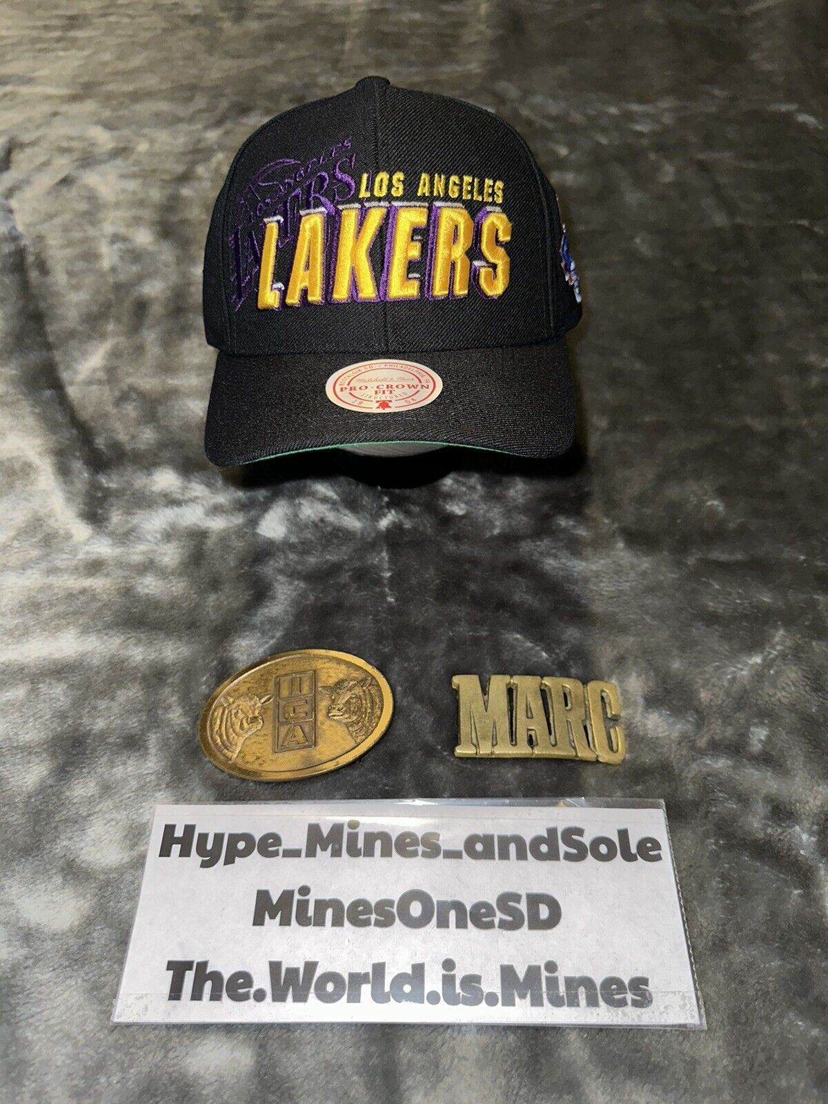 Mitchell & Ness NWT Mitchell & Ness Hat NBA Draft LA Lakers Snapback Size ONE SIZE - 1 Thumbnail