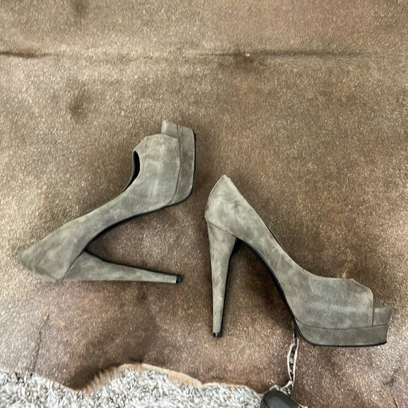 Pierre Hardy Pierre Hardy Peep Toe Suede Platform Heels Size US 7.5 / IT 37.5 - 3 Thumbnail