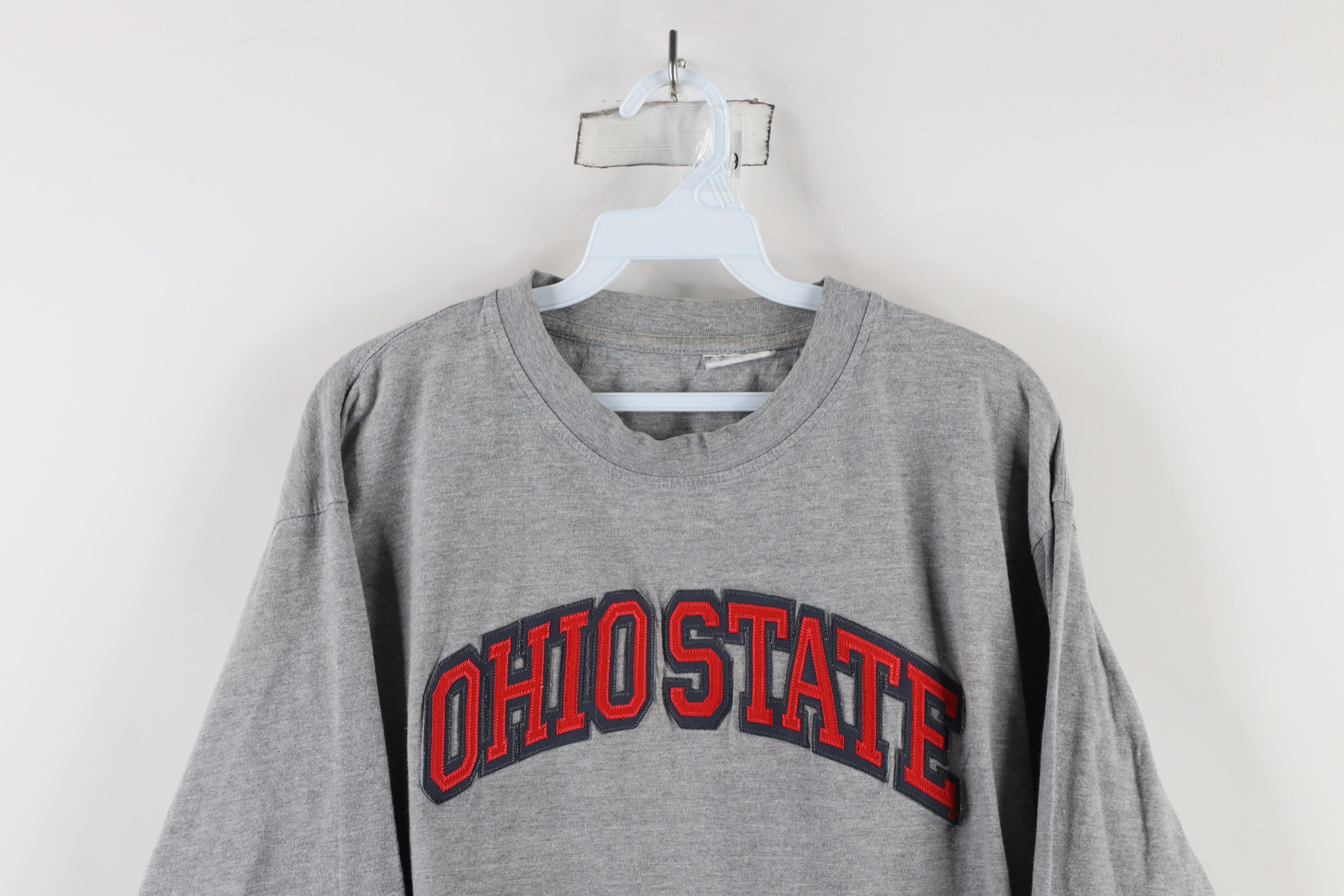 Vintage Vintage 90s Ohio State University Long Sleeve T-Shirt Gray Size US L / EU 52-54 / 3 - 2 Thumbnail