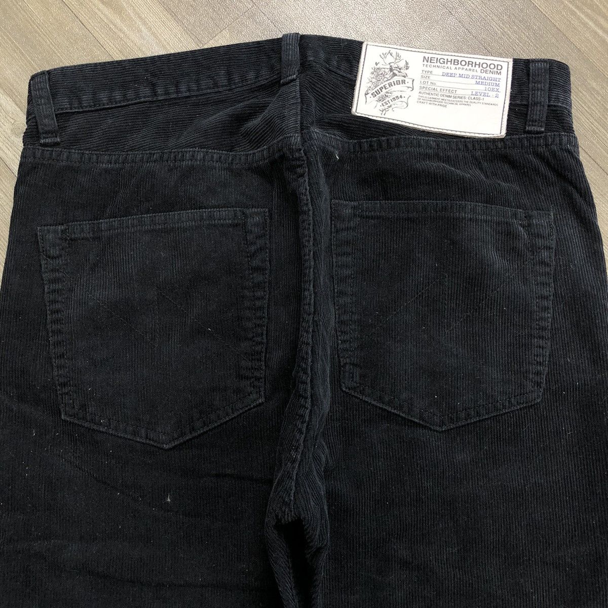 Japanese Brand × Neighborhood 2000s Neighborhood Black Corduroy Pants Size US 33 - 17 Thumbnail