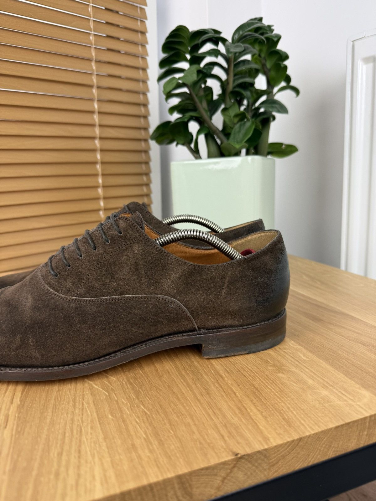 Gucci GUCCI Luxury Brown Derby Cap Toe Formal Shoes Size US 9.5 / EU 42-43 - 4 Thumbnail