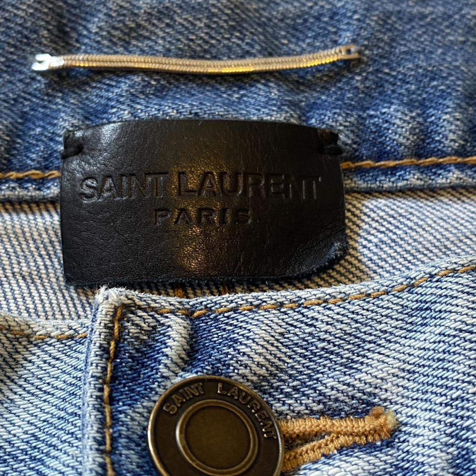 Saint Laurent YSL Distressed denim jeans DO2 M/SK - LW