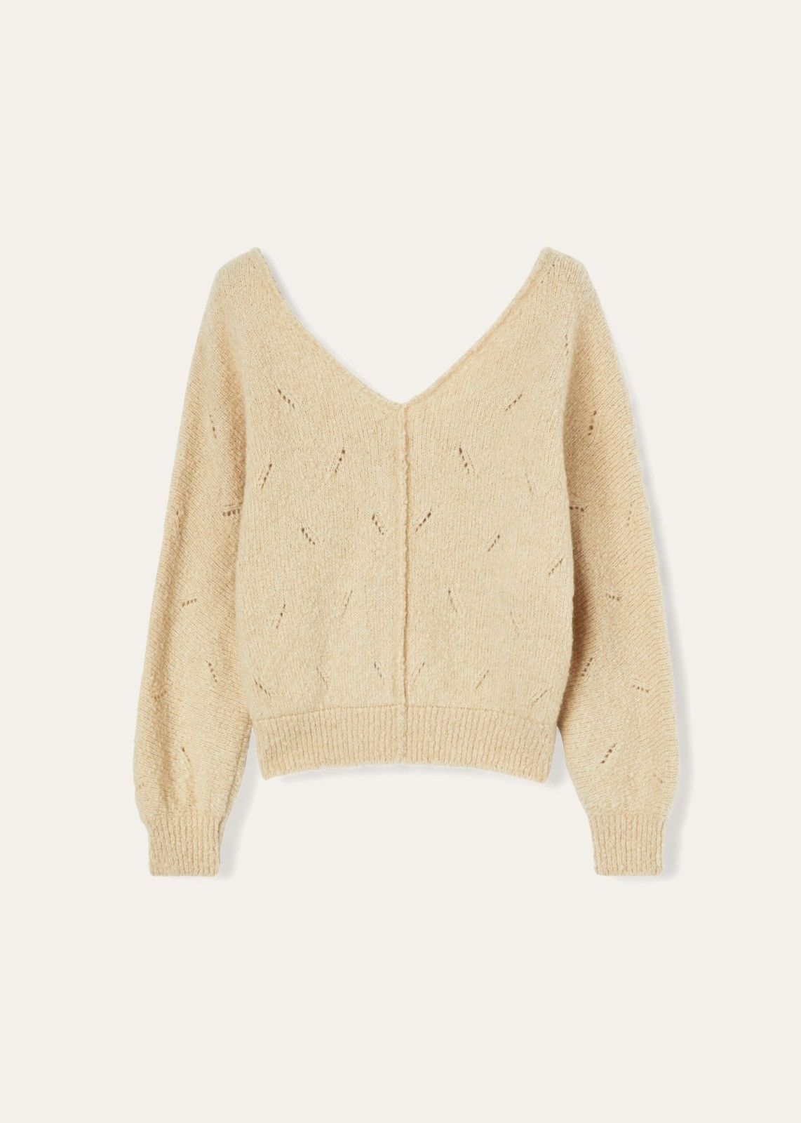 Loro Piana o1srvl11e1125 FAN1844 Cocooning V-Neck Cardigan in Beige Size L / US 10 / IT 46 - 3 Thumbnail