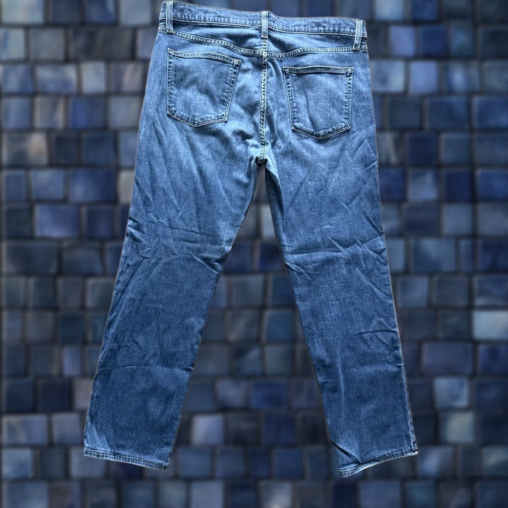 J Brand J Brand Kane Jeans Mens Size 36 Slim Straight Denim Blue 5-Pocket Logo Zipper Button Inseam 28" Regular Rise Mid Vintage: No Size US 37 - 1 Thumbnail