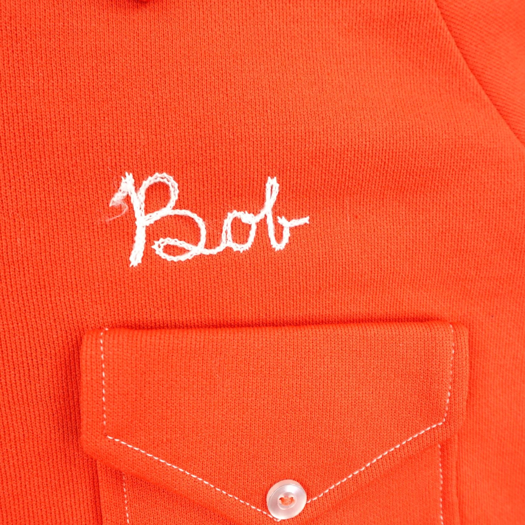 Vintage VINTAGE Angeltown Bowling Shirt Mens L Orange County Polo 60s Chain Stitch Embroidered Logo Zipper Short Sleeve Polo Mens Size US L / EU 52-54 / 3 - 3 Thumbnail