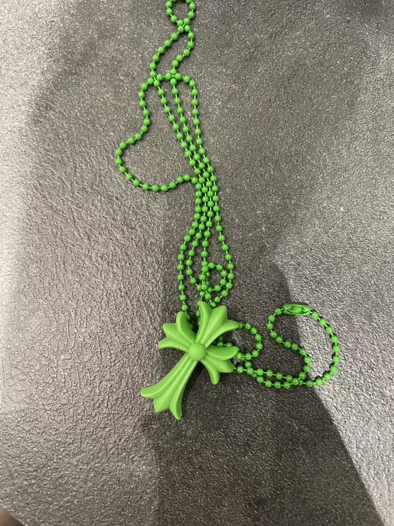 Chrome Hearts Chrome Hearts Resin Cross Pendant Ball Chain Necklace Size ONE SIZE - 6 Thumbnail
