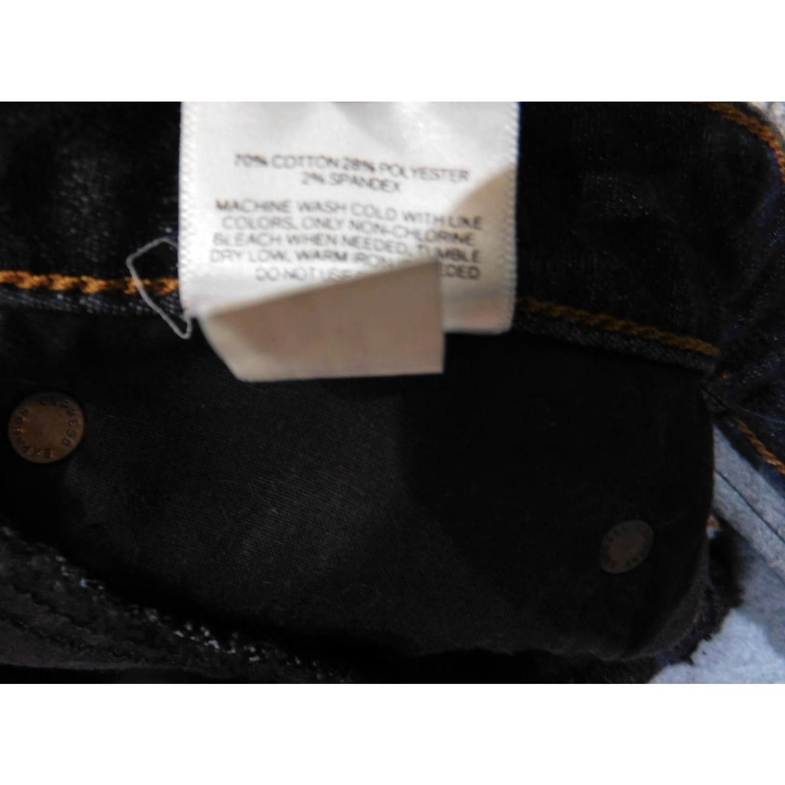 Express VINTAGE Express Jeans Mens 31x34 Black Slim Fit Stretch Denim Pants Dark Wash Classic Size US 31 - 7 Thumbnail